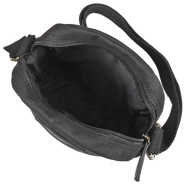 Bawełniana torba na ramię unisex 2JUS by DAAG Zone 5 czarna