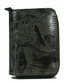 Skórzany portfel damski czarno - zielony Forever Young 5157